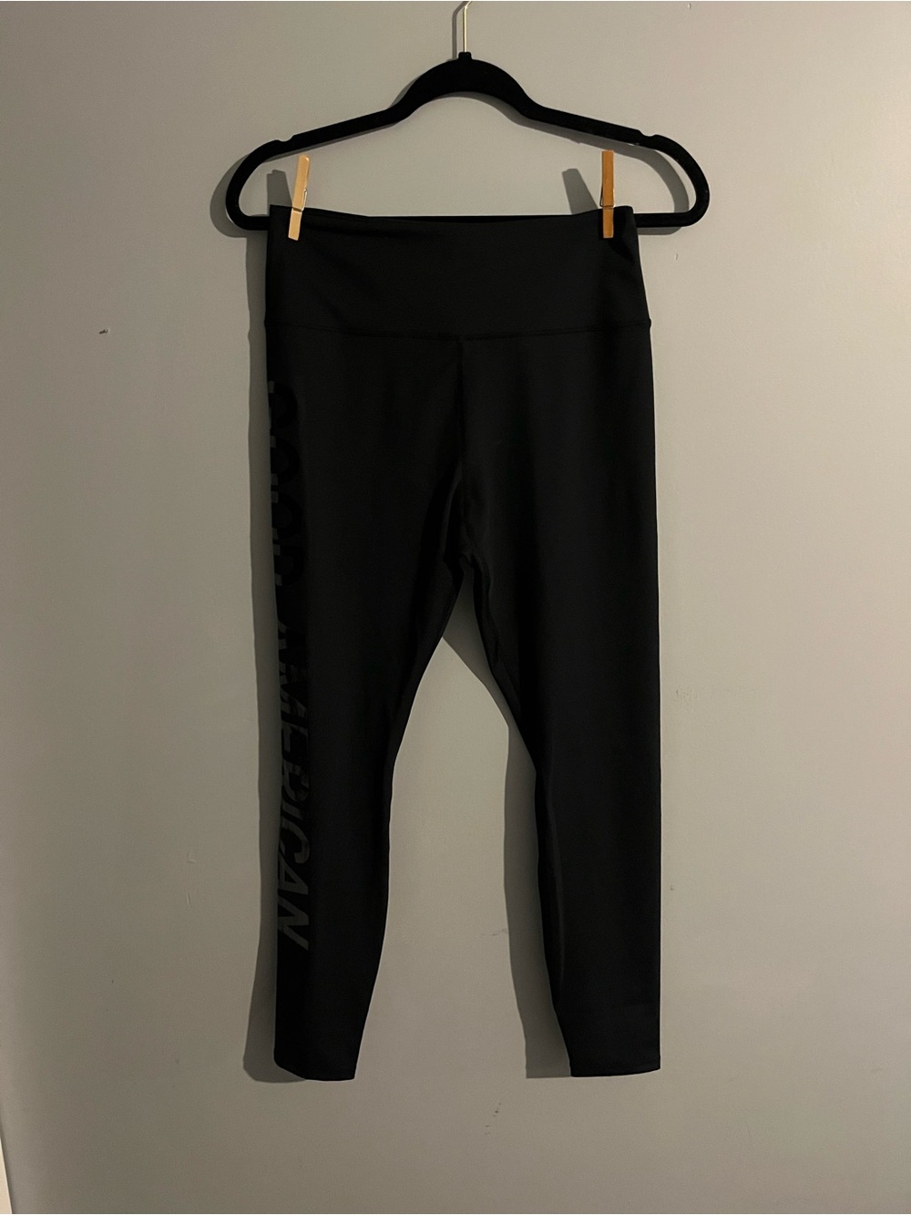 Good American Black High-Waist Leggings size 3